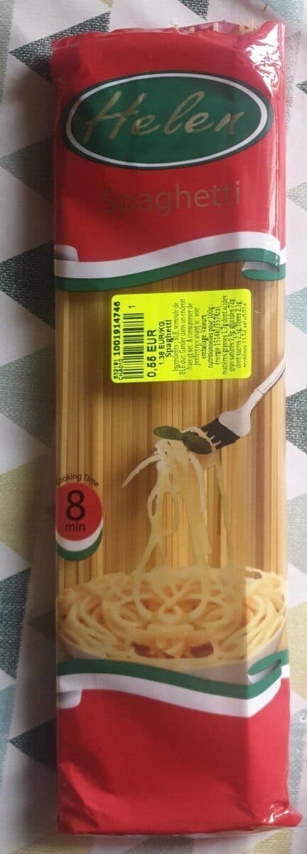 Spaghetti packshot