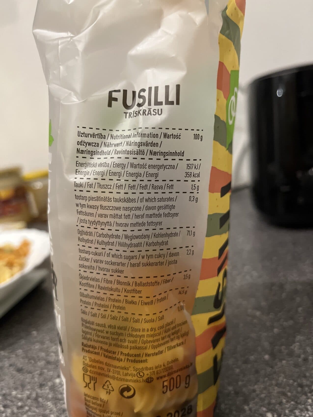 Dobelr Fusili Pasta packshot