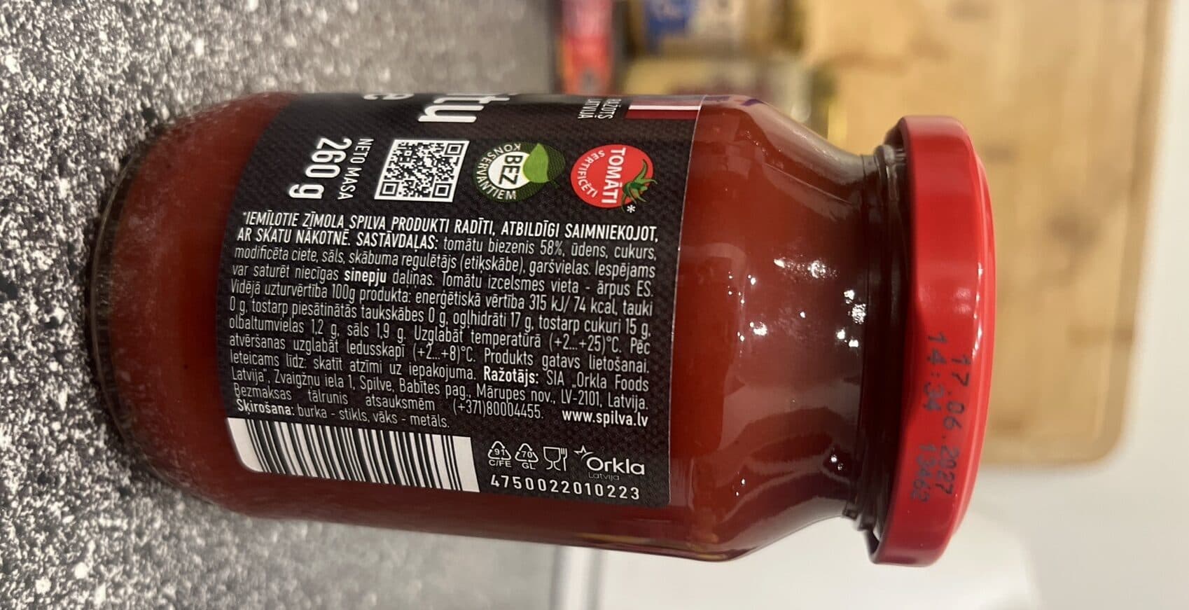 Spilva Tomātu mērce packshot