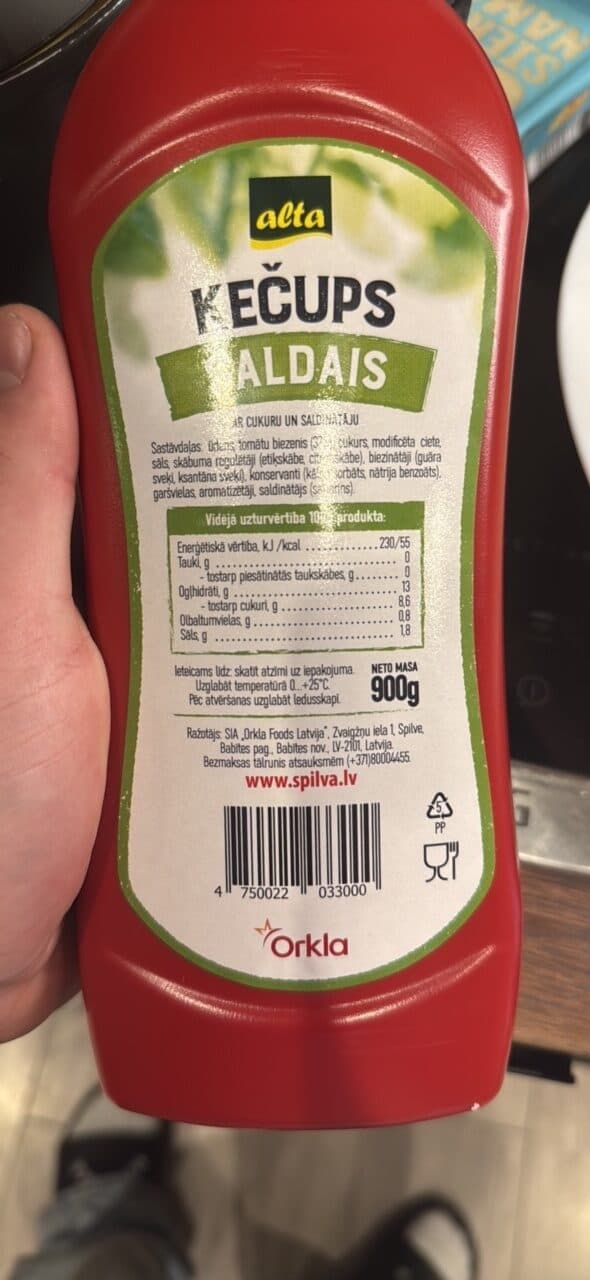 alta Kečups Saldais packshot