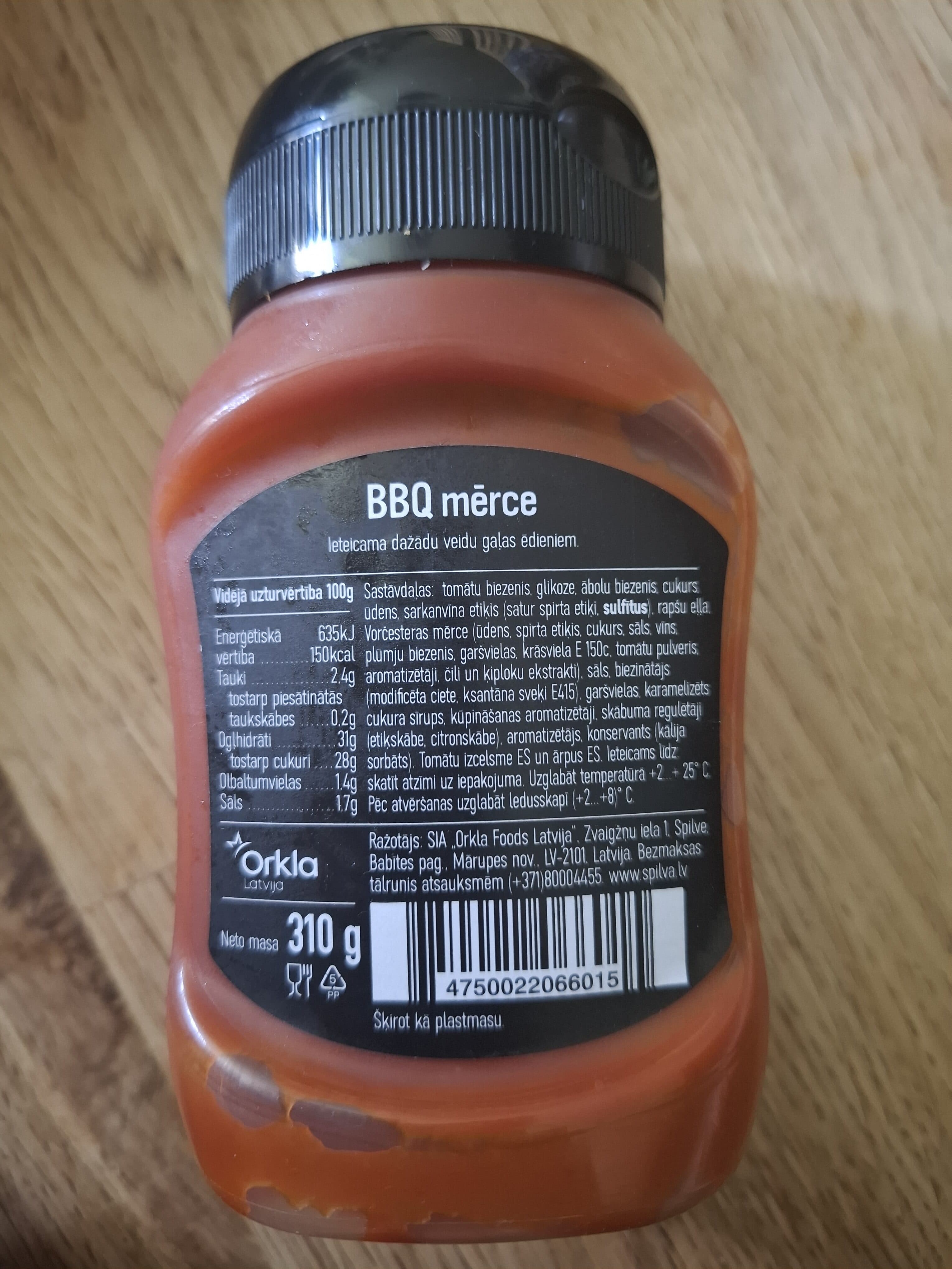 Spilva BBQ klasika mērce packshot