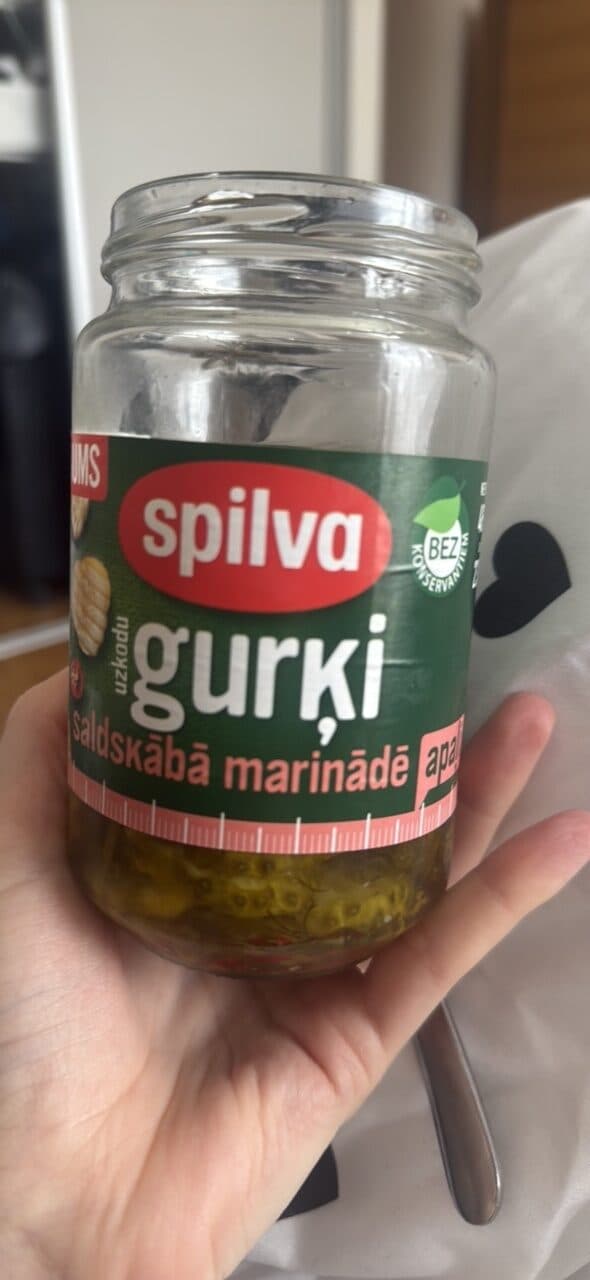 spilva gurķi saldskābā marinādē packshot