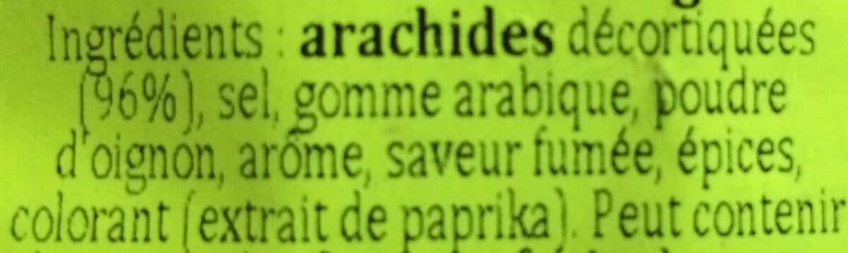 Open Food Facts Cacahuetes grillees saveur chorizo packshot