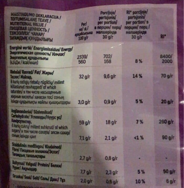 Open Food Facts Sour cream& onion balls packshot