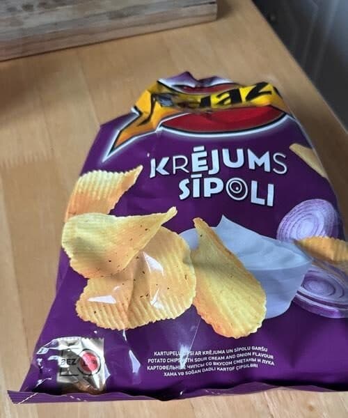 Ādažu Krējums un sīpoli čipsi packshot