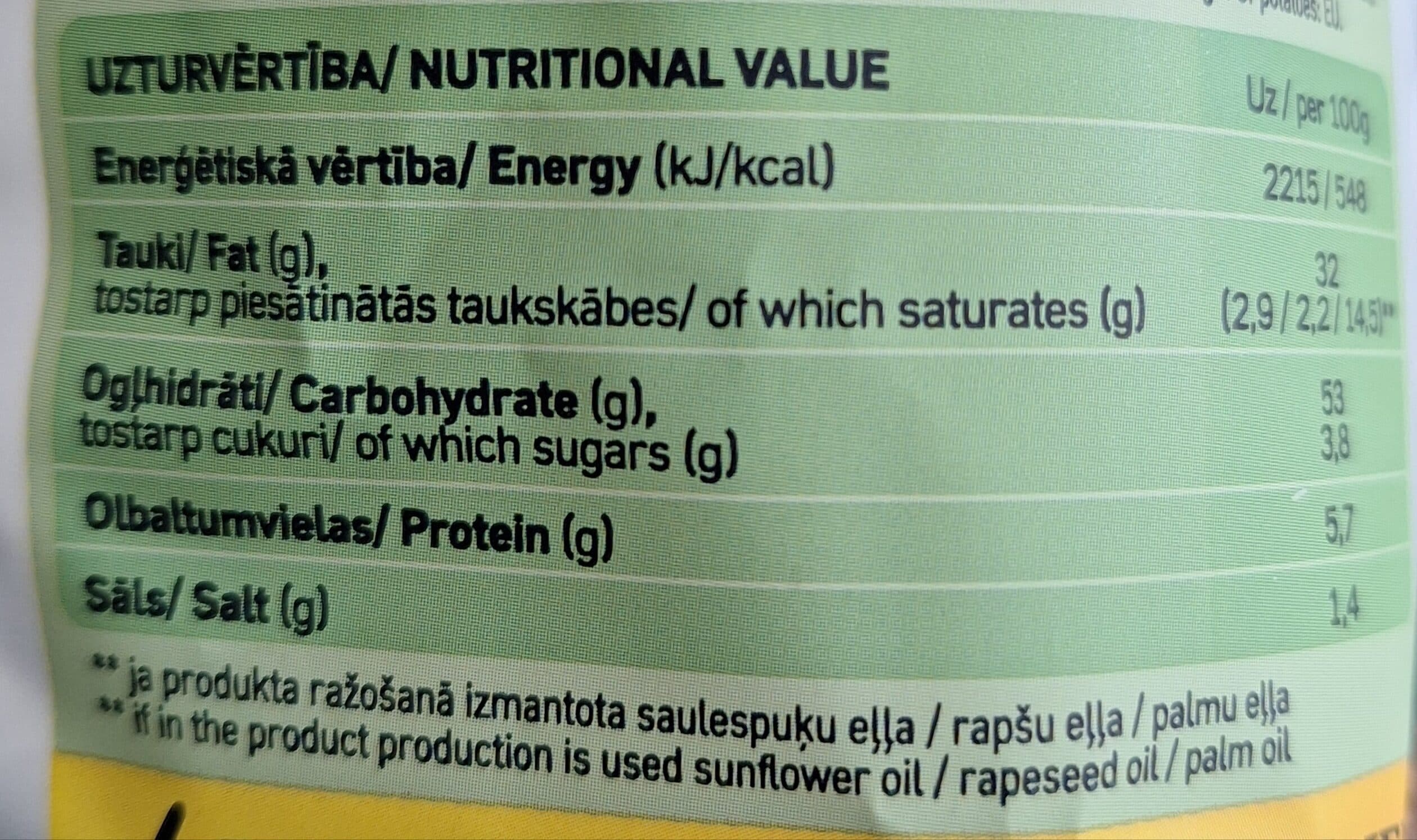 Ādaži Potato chips with seasonings No.2 packshot