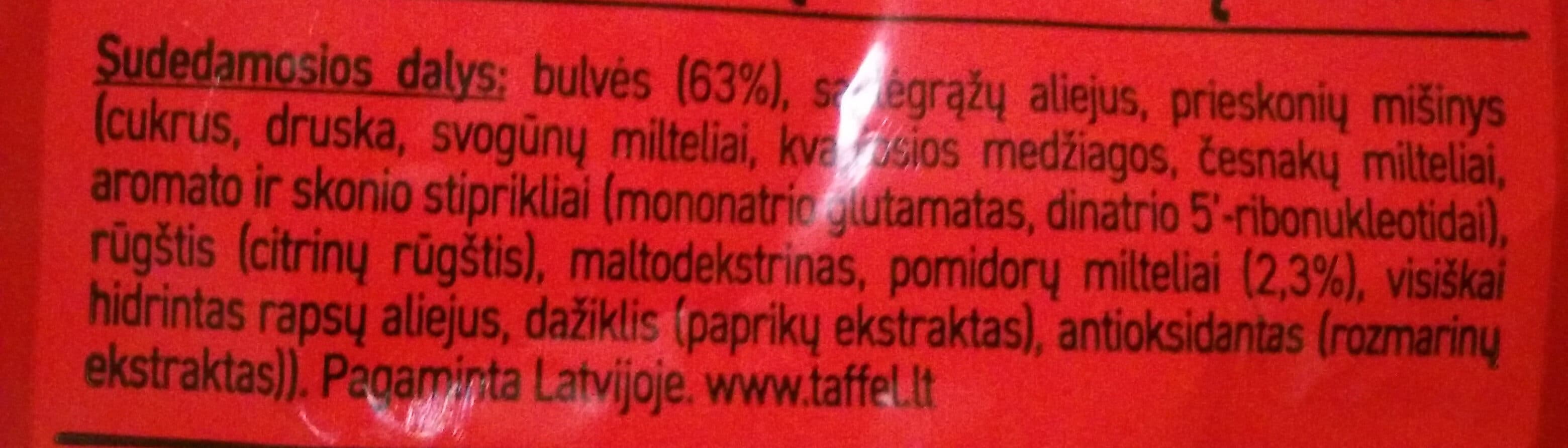 Taffel Aštrių pomidorų skonio bulvių lazdelės packshot