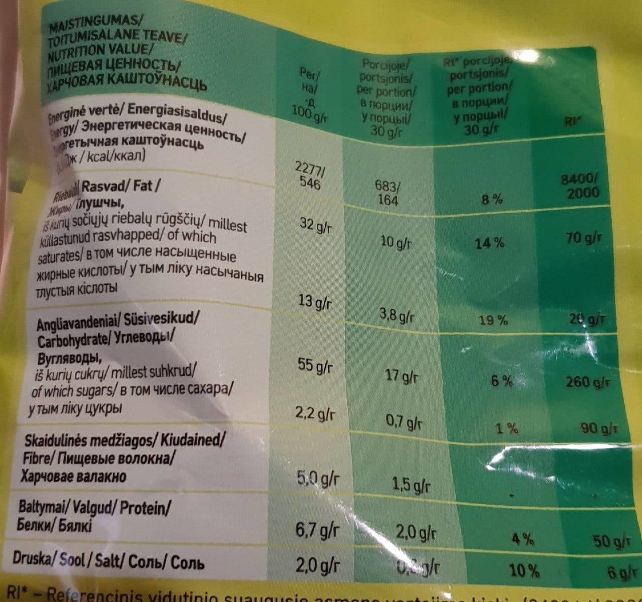 Open Food Facts Chips saveur oignon crème packshot