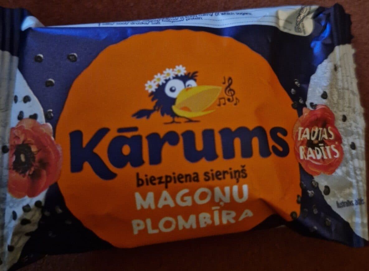 Kārums Magoņu Plombīra Sieriņš packshot
