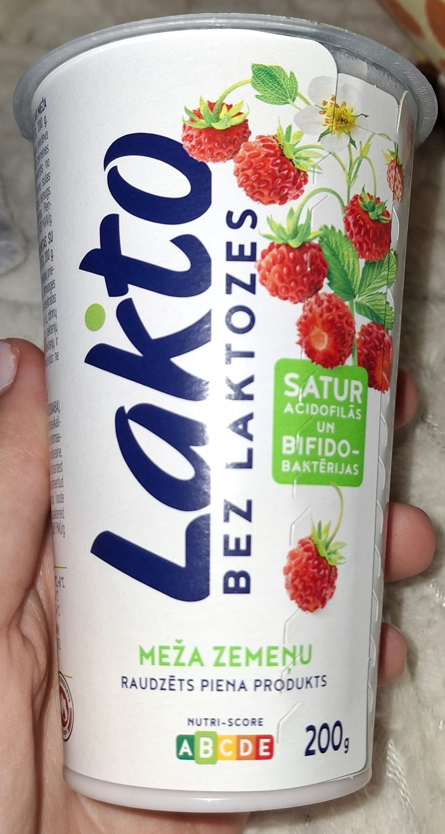 Lakto Meža Zemeņu Piena Produkts packshot