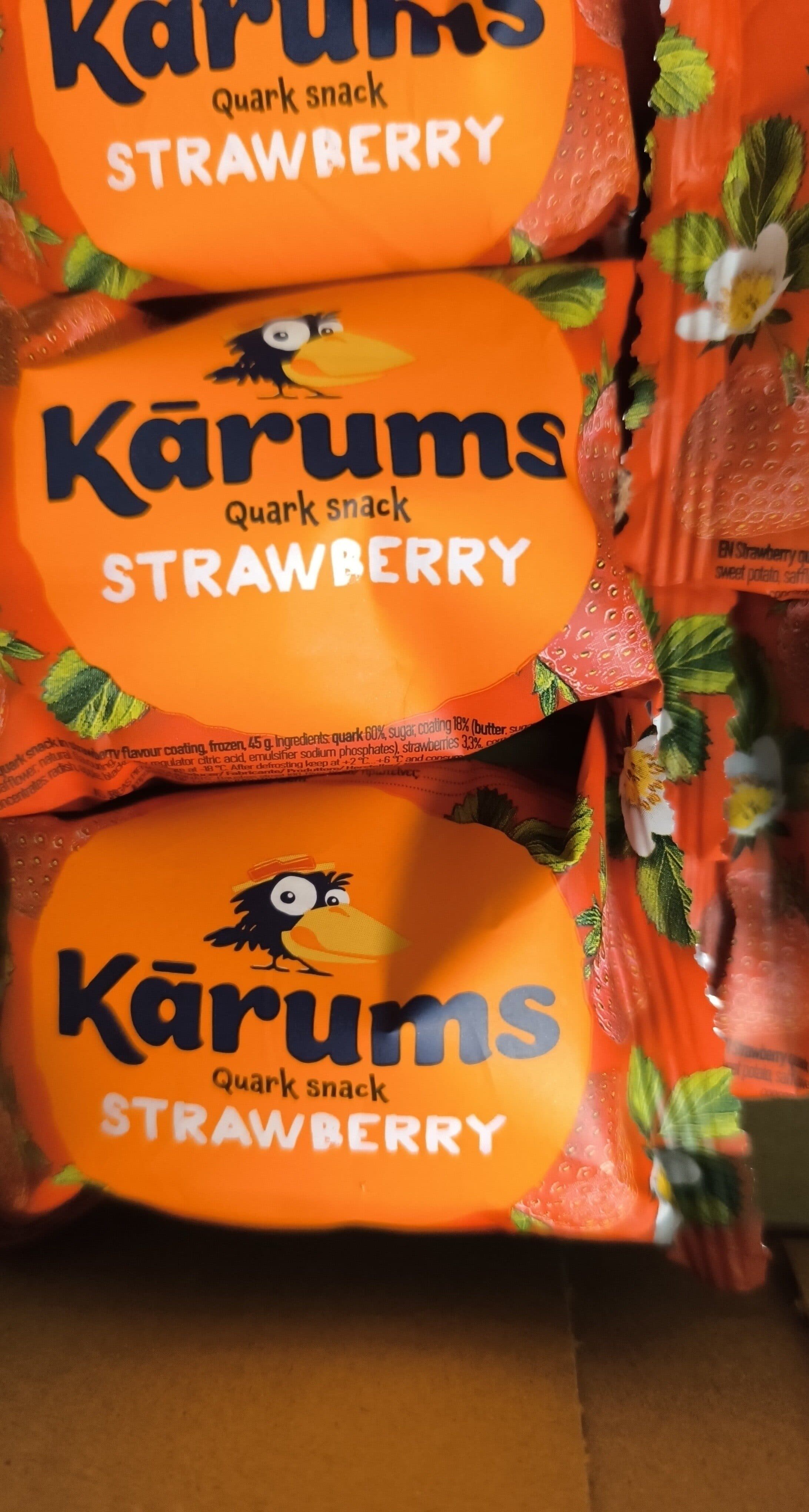 Kārums Kārums quark snack STRAWBERRY packshot