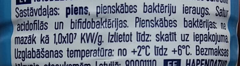 Lakto Raudzēts piena produkts packshot