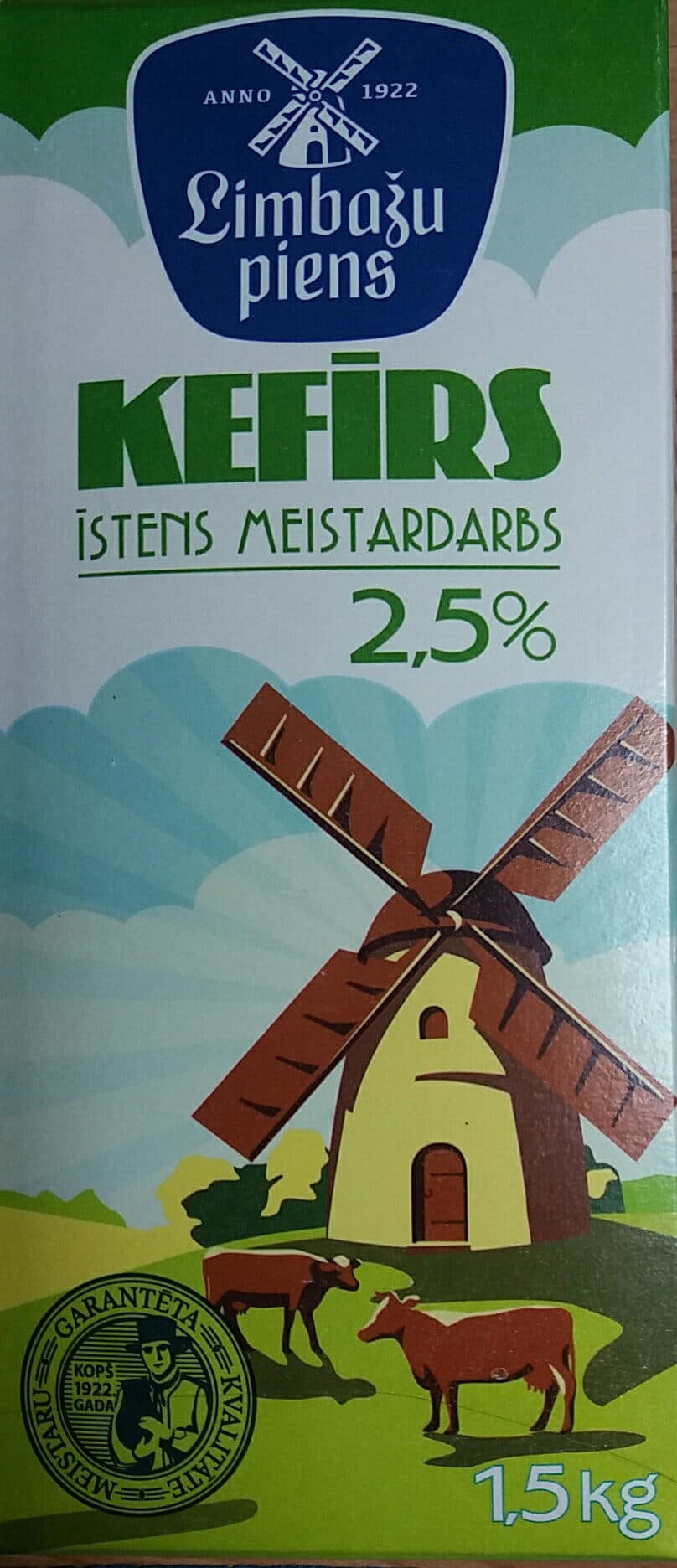 Limbažu piens 2.5% kefīrs packshot