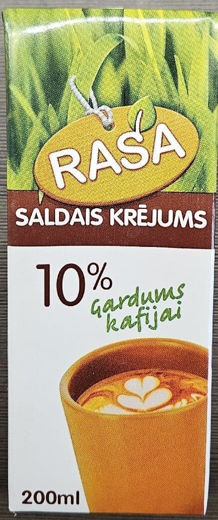 RASA 10% Saldais Krējums packshot