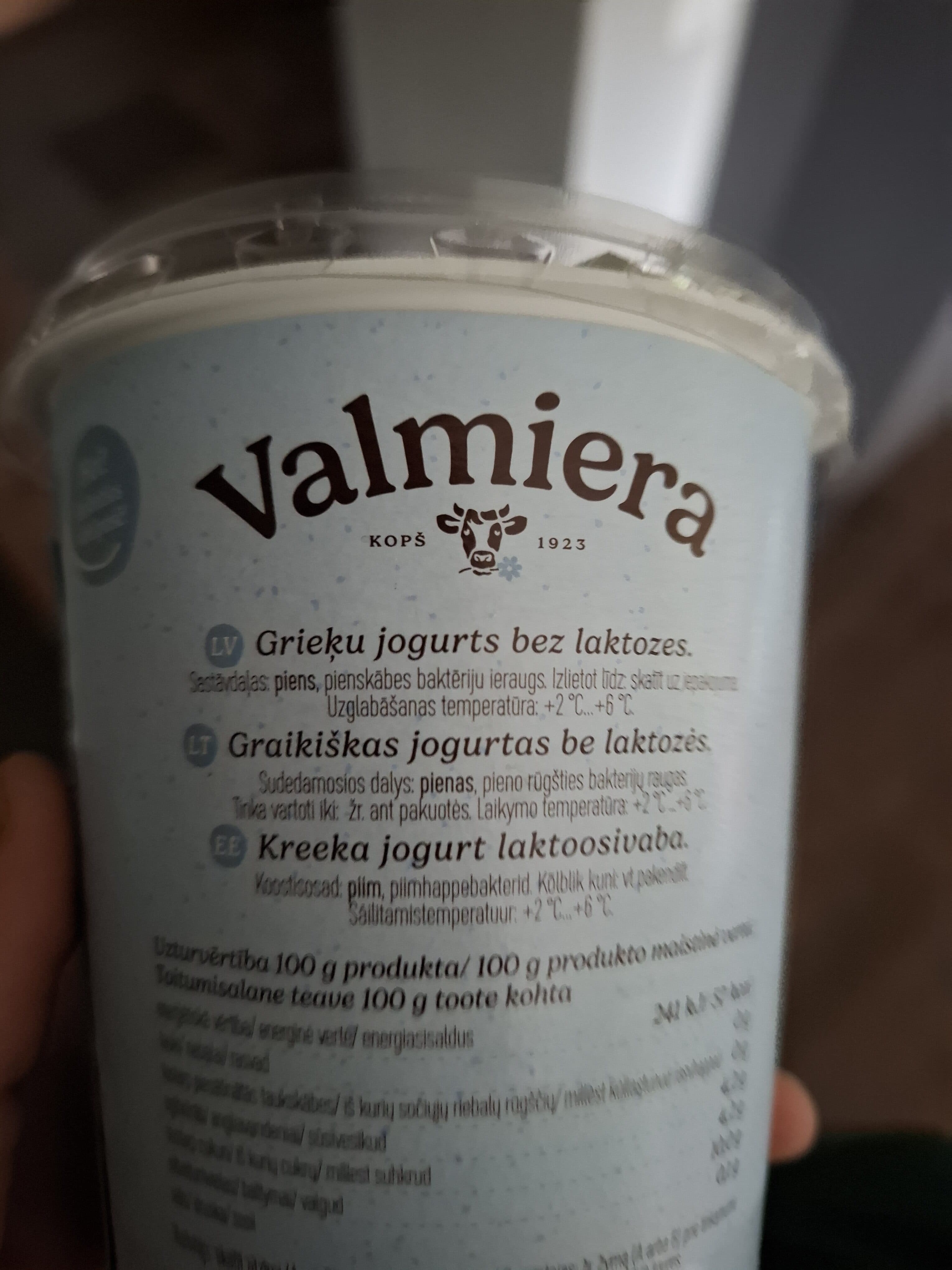 Valmiera Grieķu jogurts packshot