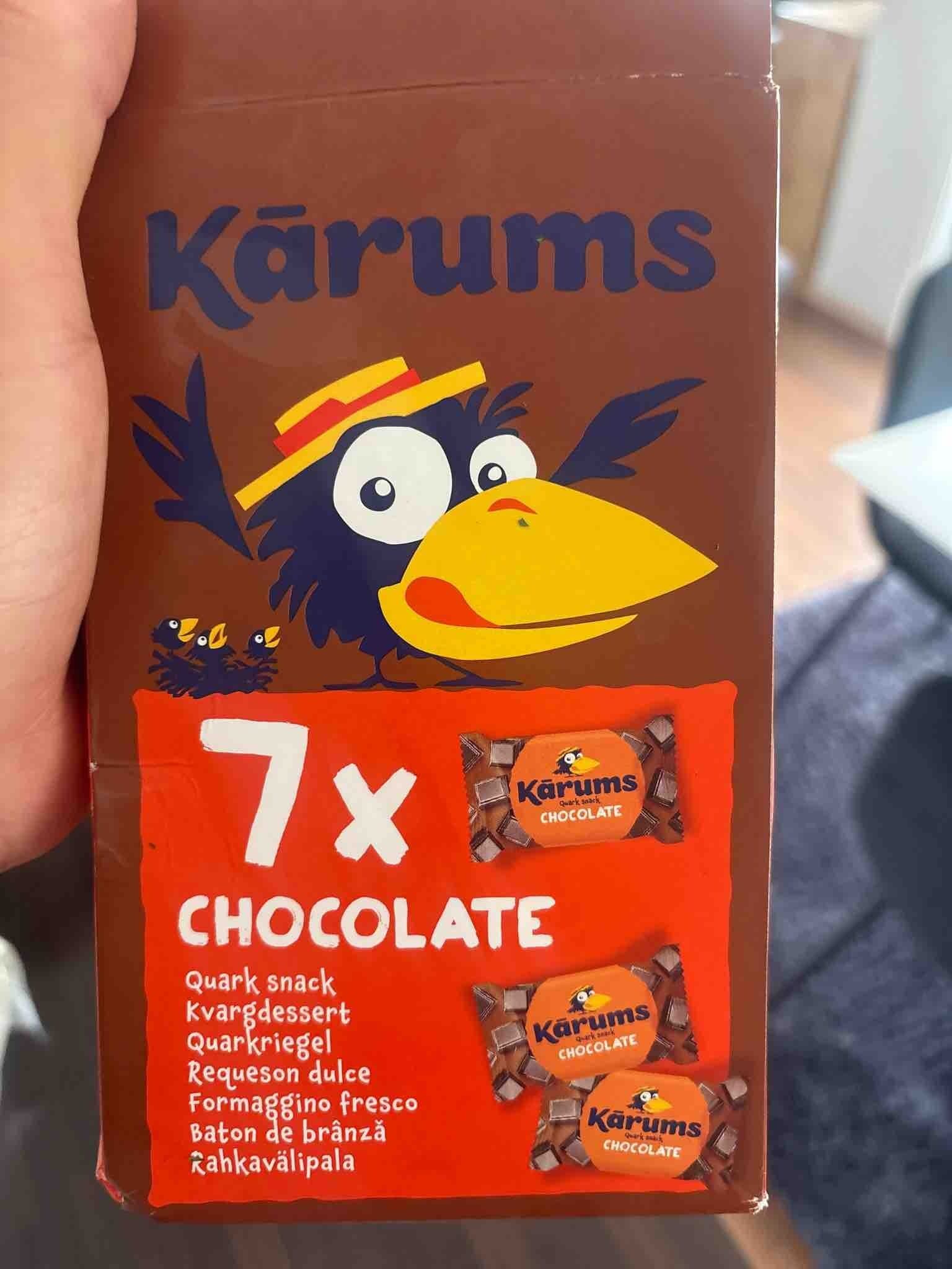 Kārums Chocolate Quark Snack packshot