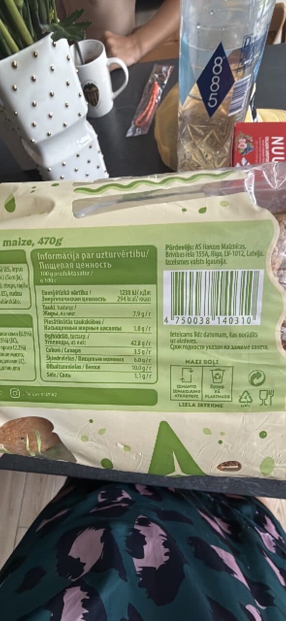 Manzas Maiznīca Sēklu Sendviču Maize packshot
