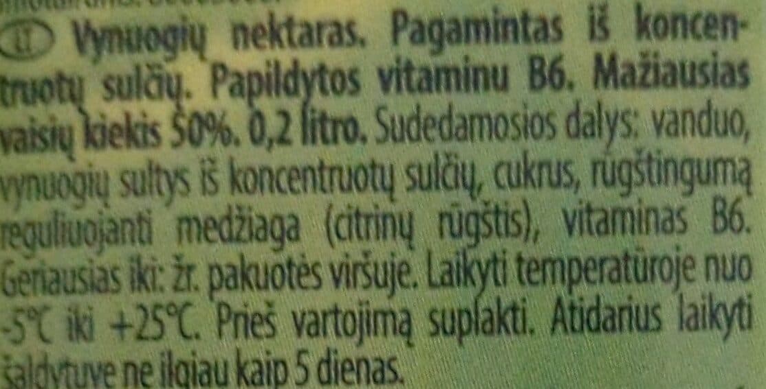 Cido Vynuogių nektaras packshot