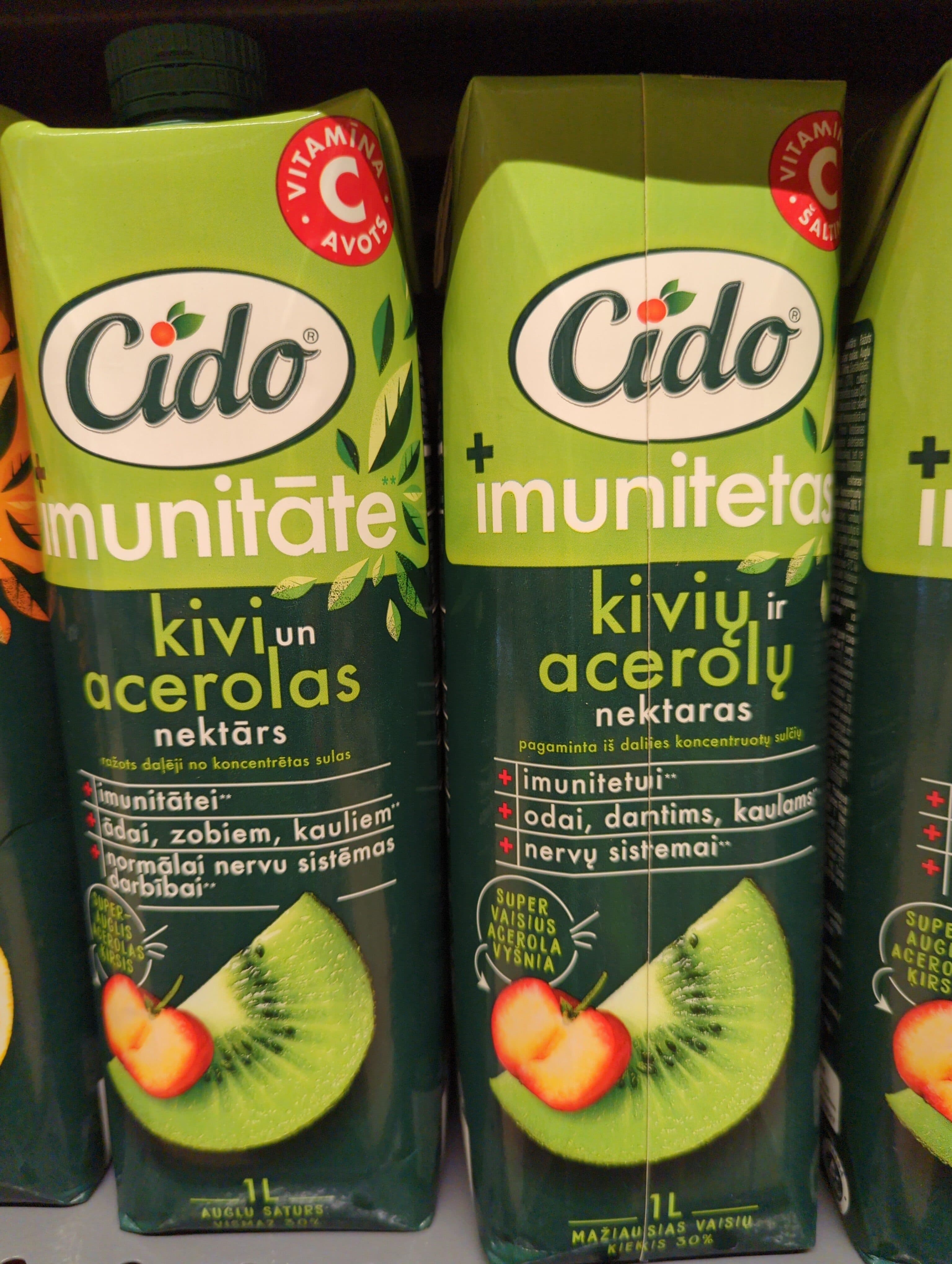 Cido + imunitetas kiwi packshot