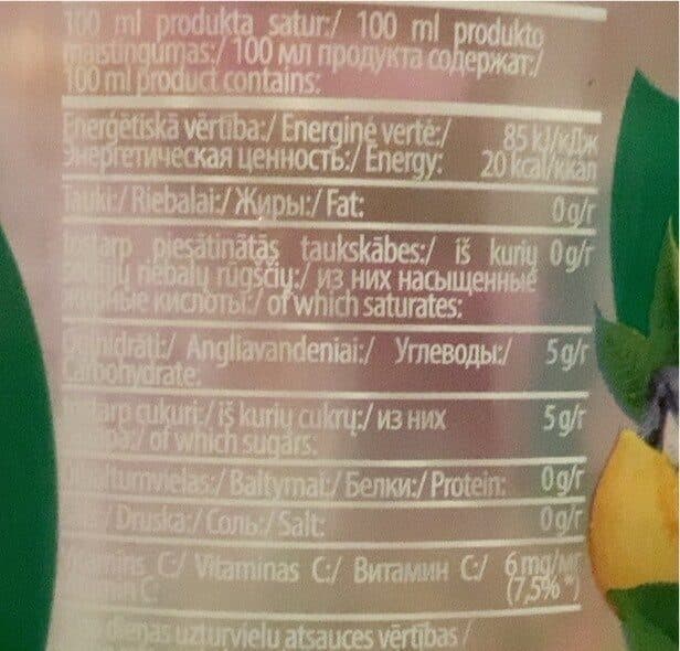 Open Food Facts Ice Peach green tea packshot