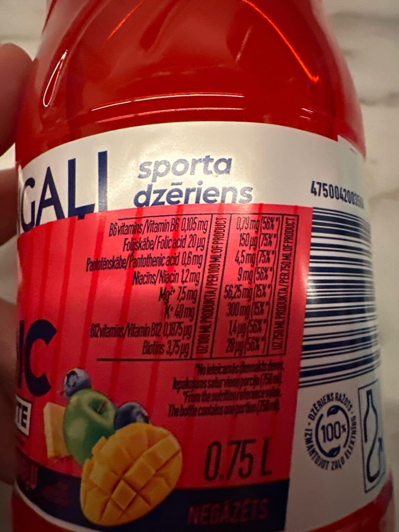 Mangaļi Isotonic Electrolyte Multifruit packshot