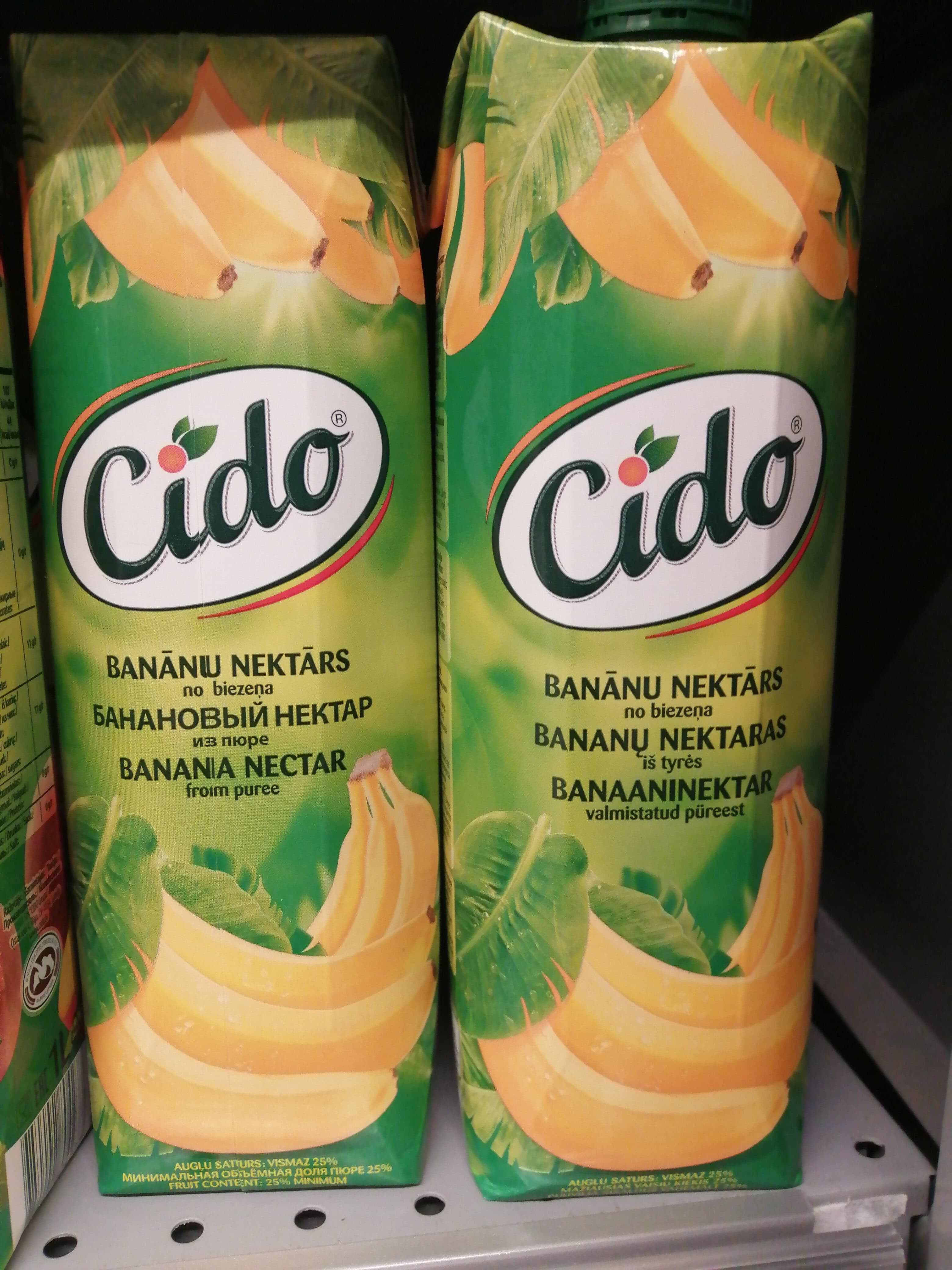 Cido Cido banana nectar packshot
