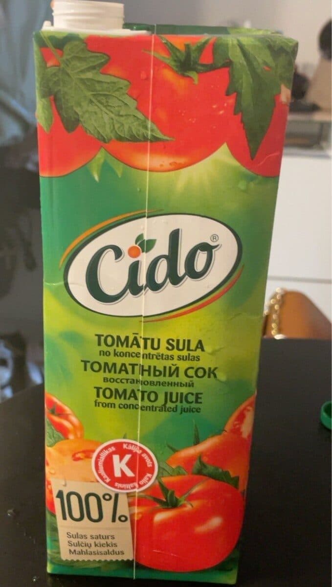 Cido Tomato juice packshot