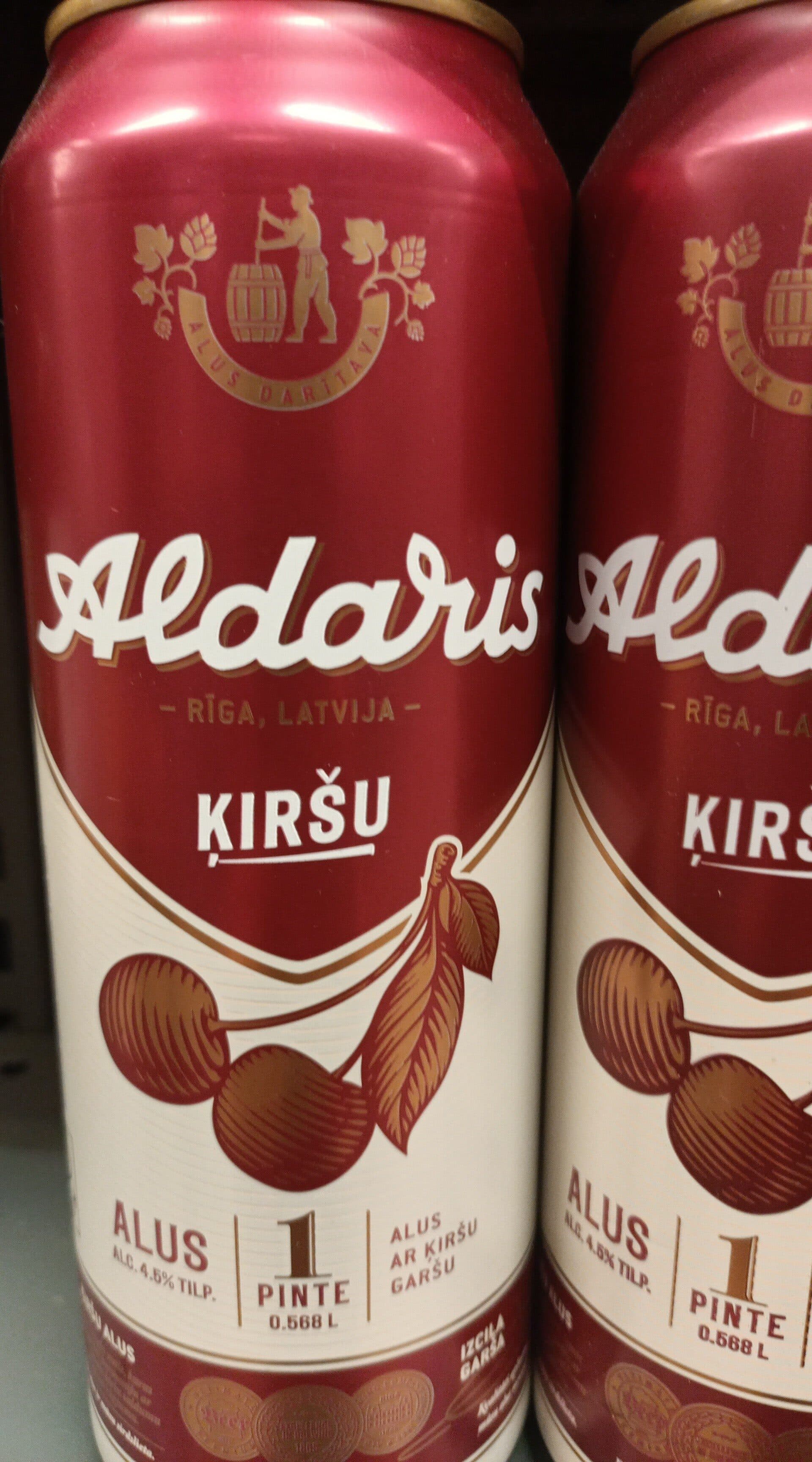 Aldaris ķiršu packshot