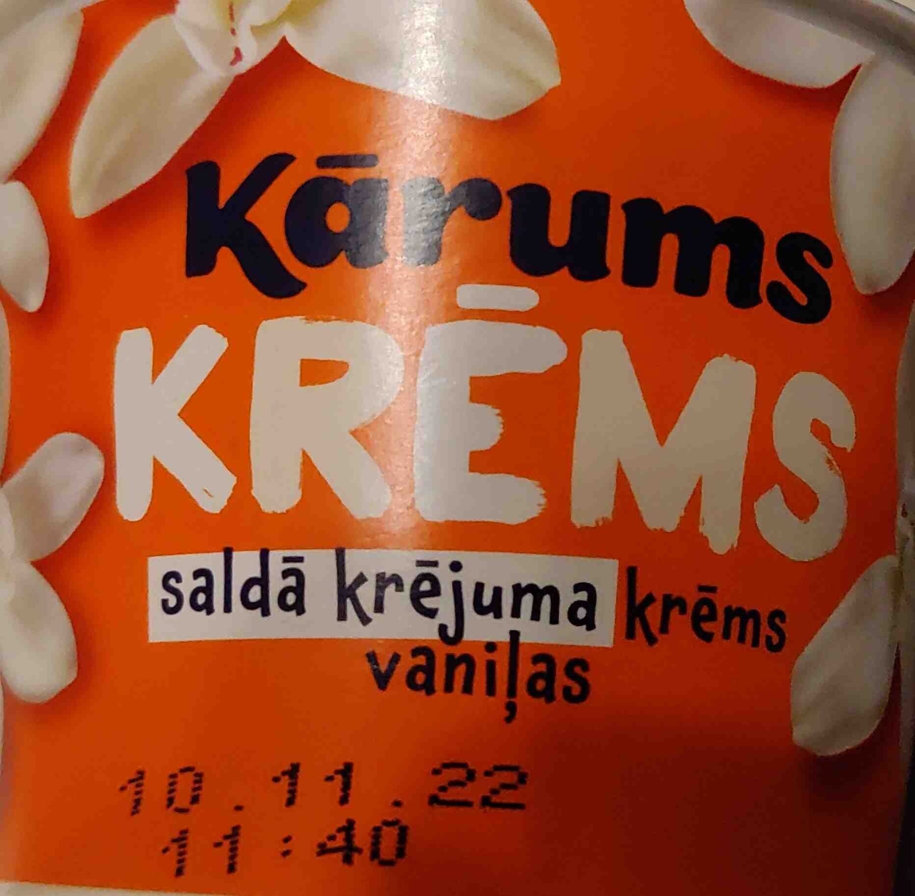 Kārums krēms Vaniļas packshot
