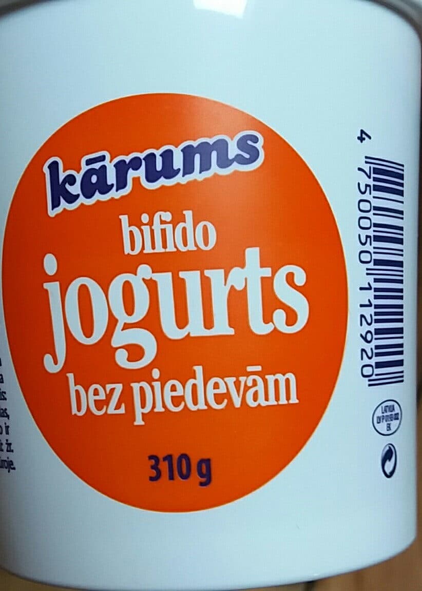 Kārums Bifido jogurts bez piedevām packshot