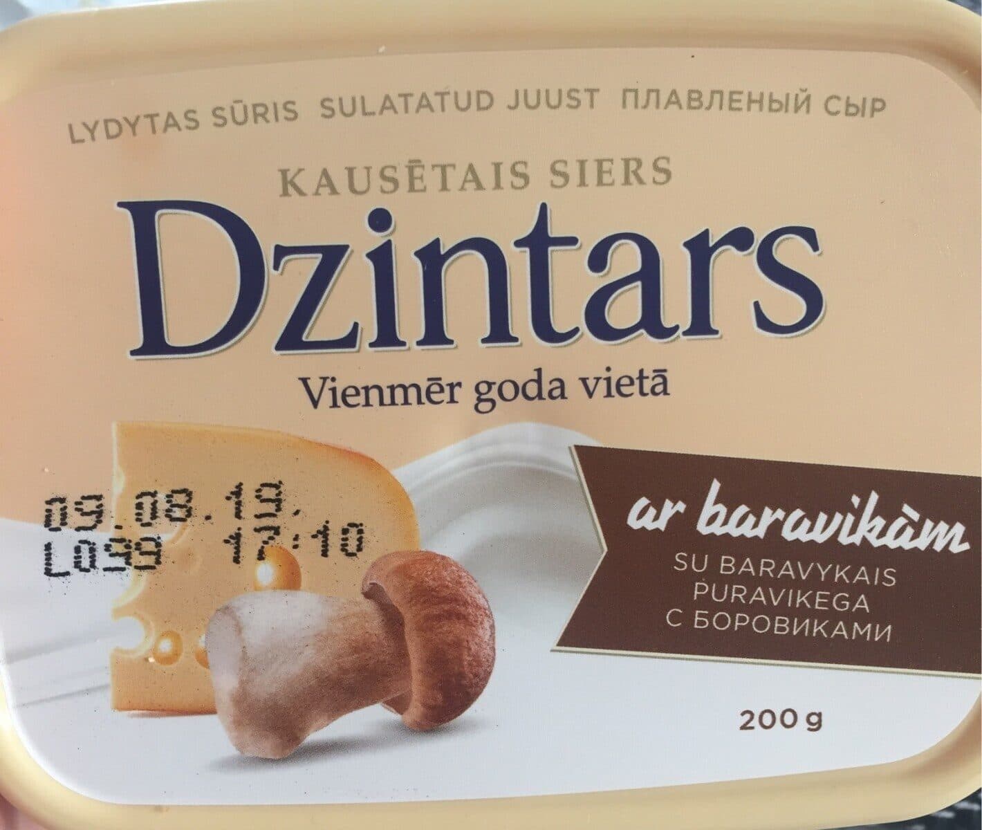 Dzintars Dzintars With Mushrooms packshot