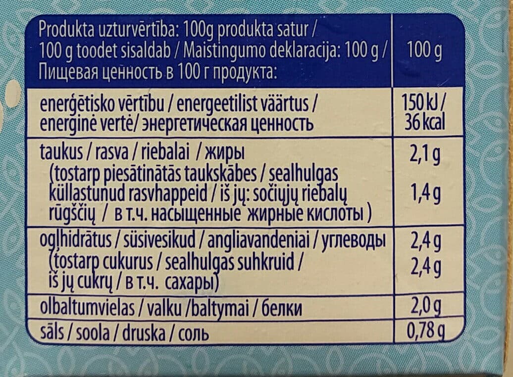Baltais Skābpiena dzēriens turku Ayran packshot