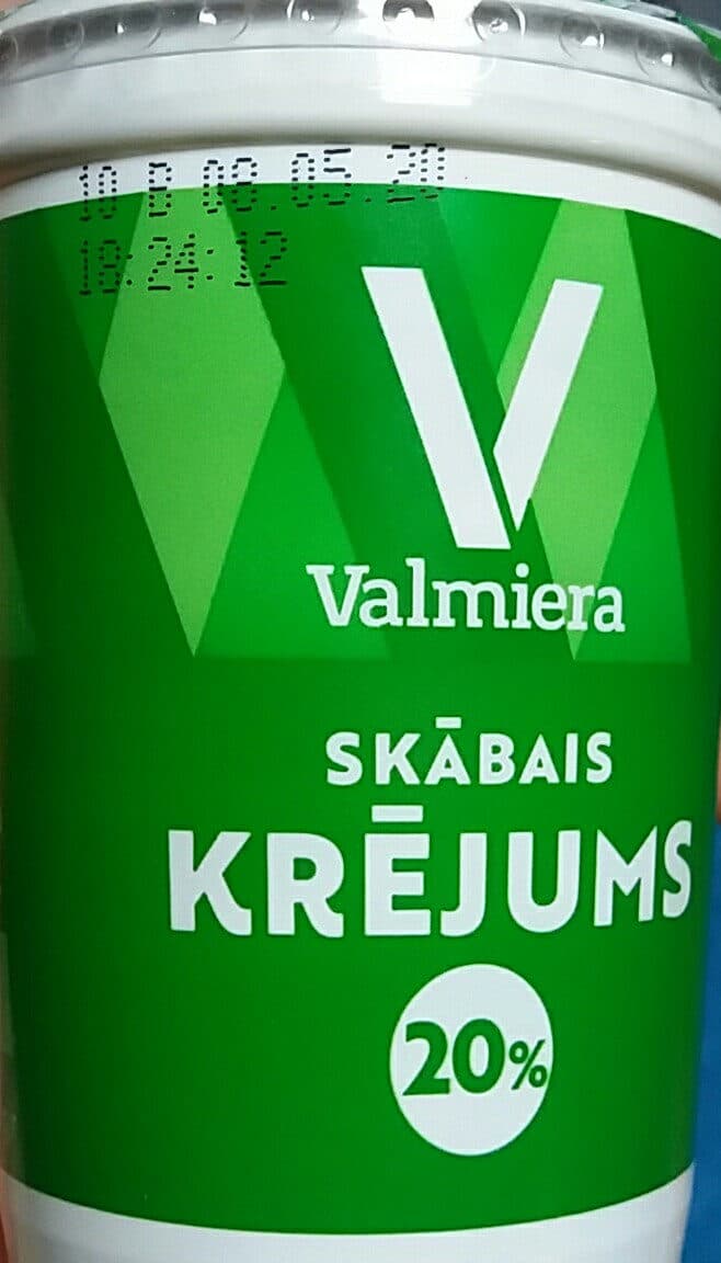 Food Union 20% skābais krējums packshot
