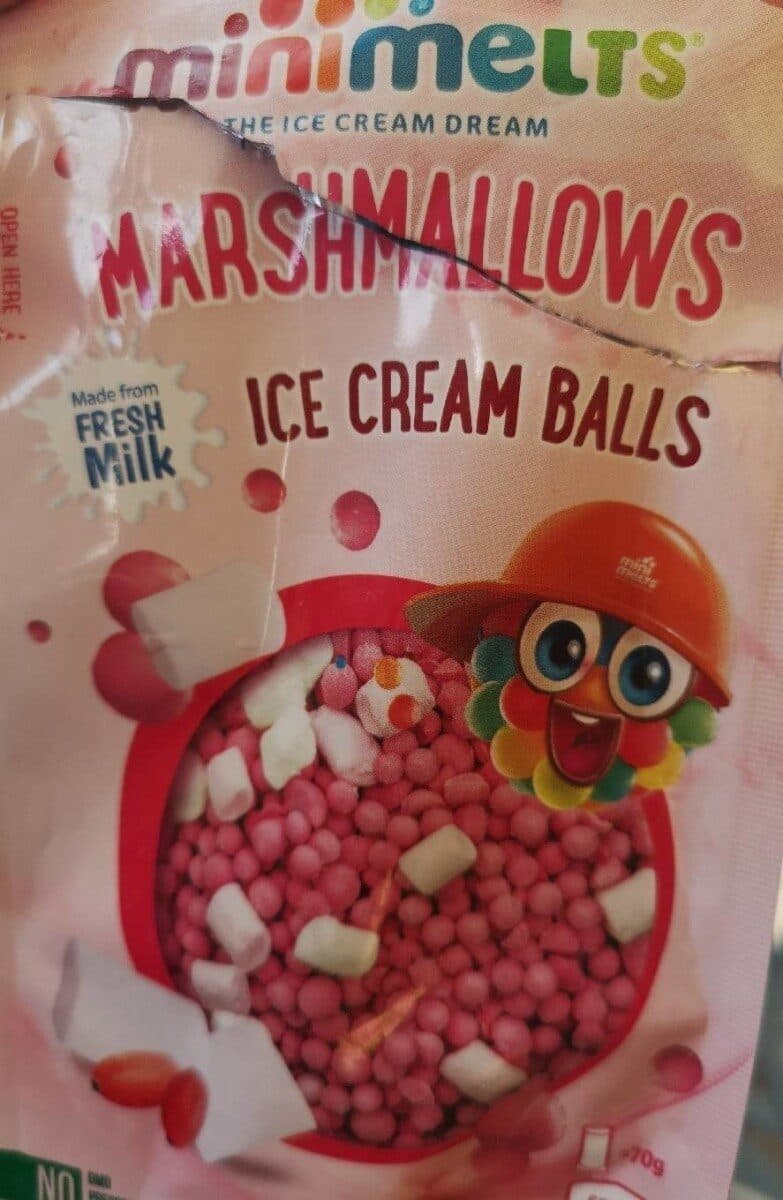 Ice mream balls packshot