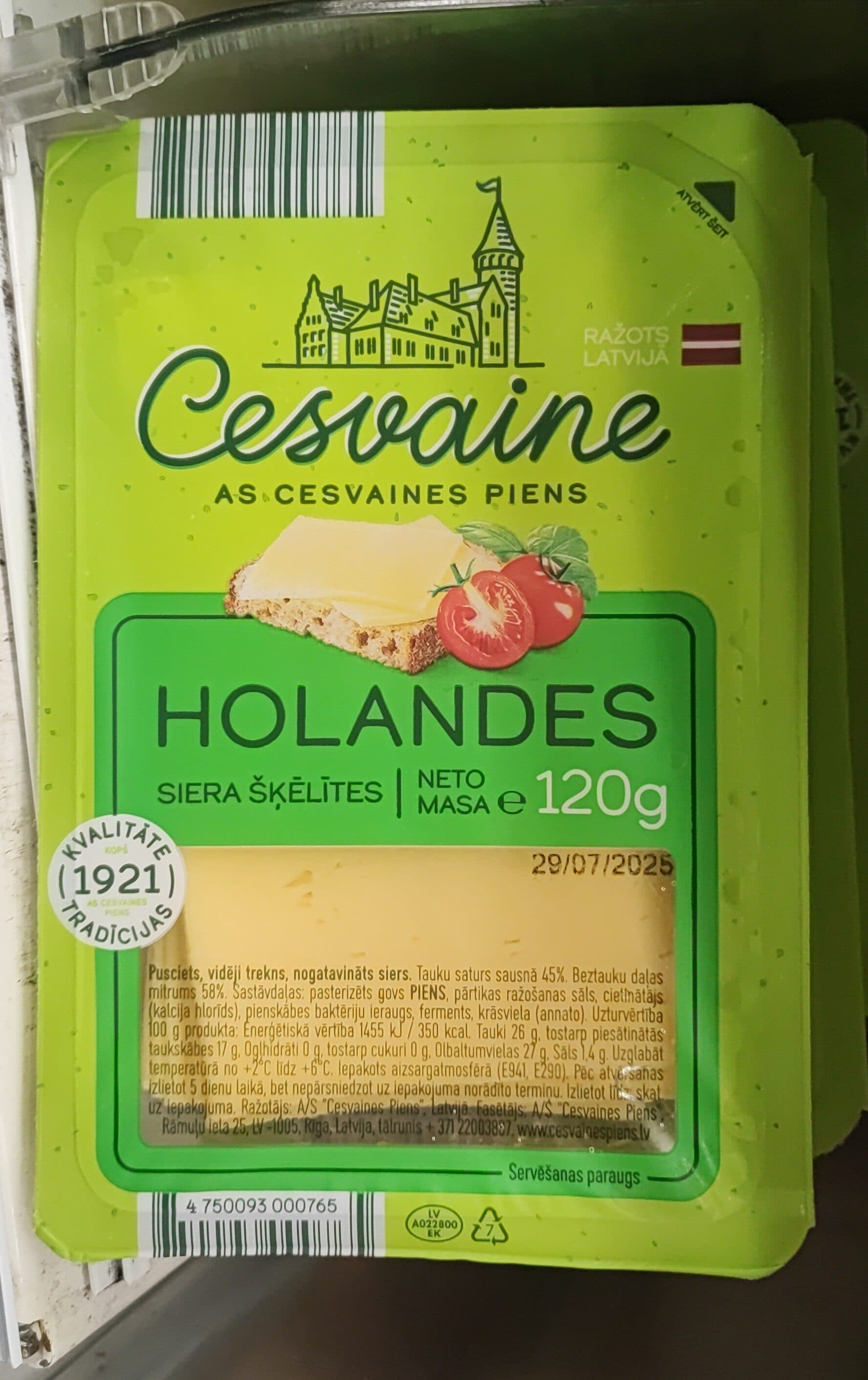 Cesvaine Holandes Siera Šķel.120g packshot