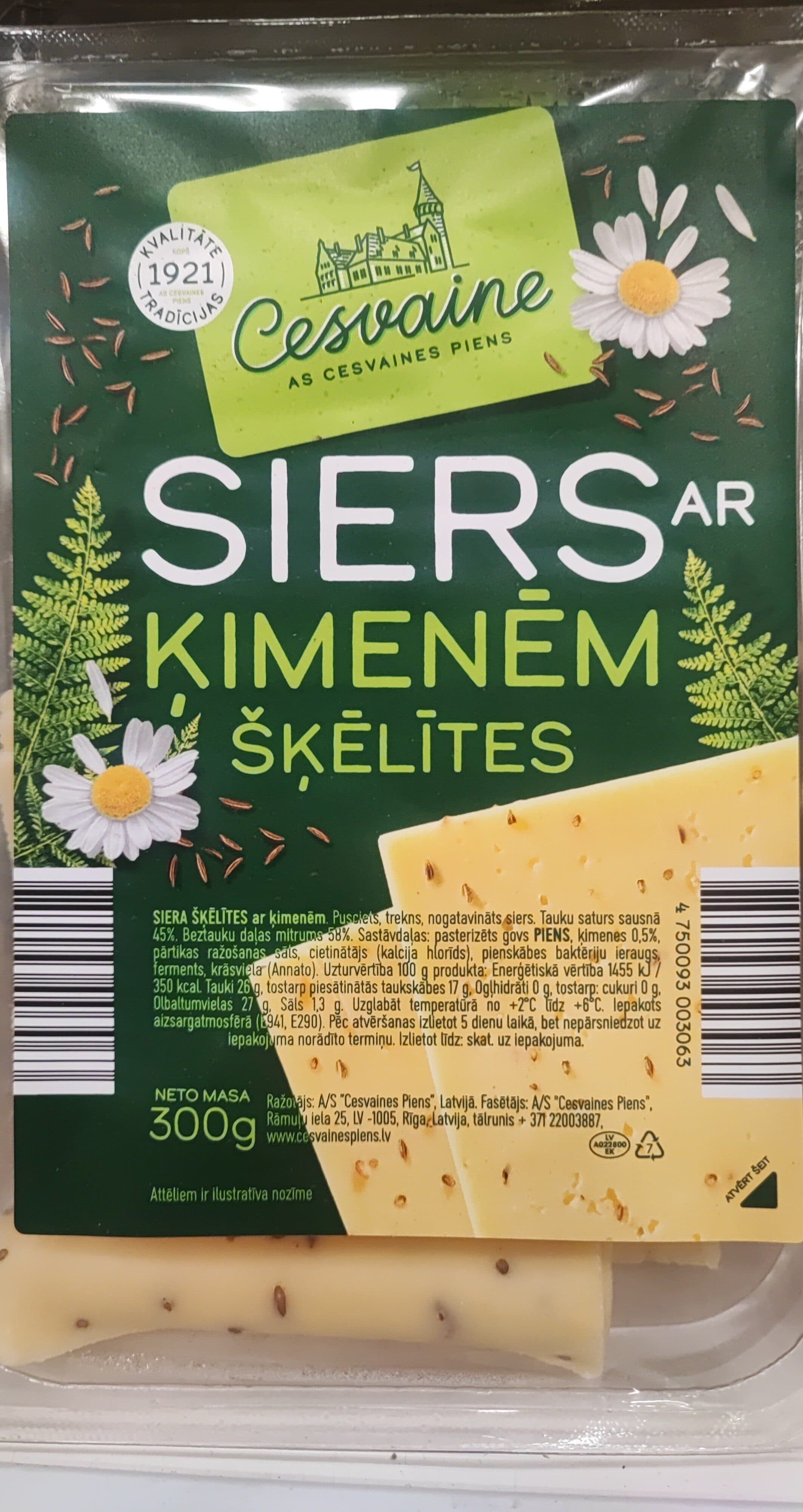 siers Cesvaine ar ķimenēm packshot