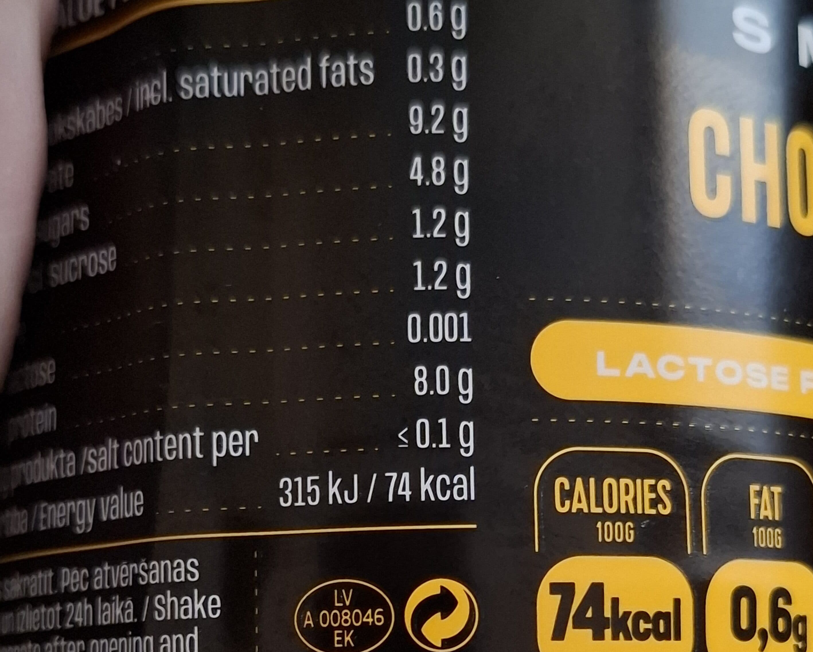 BLUMS POWER PROTEIN SMOOTHIE choco & banana packshot