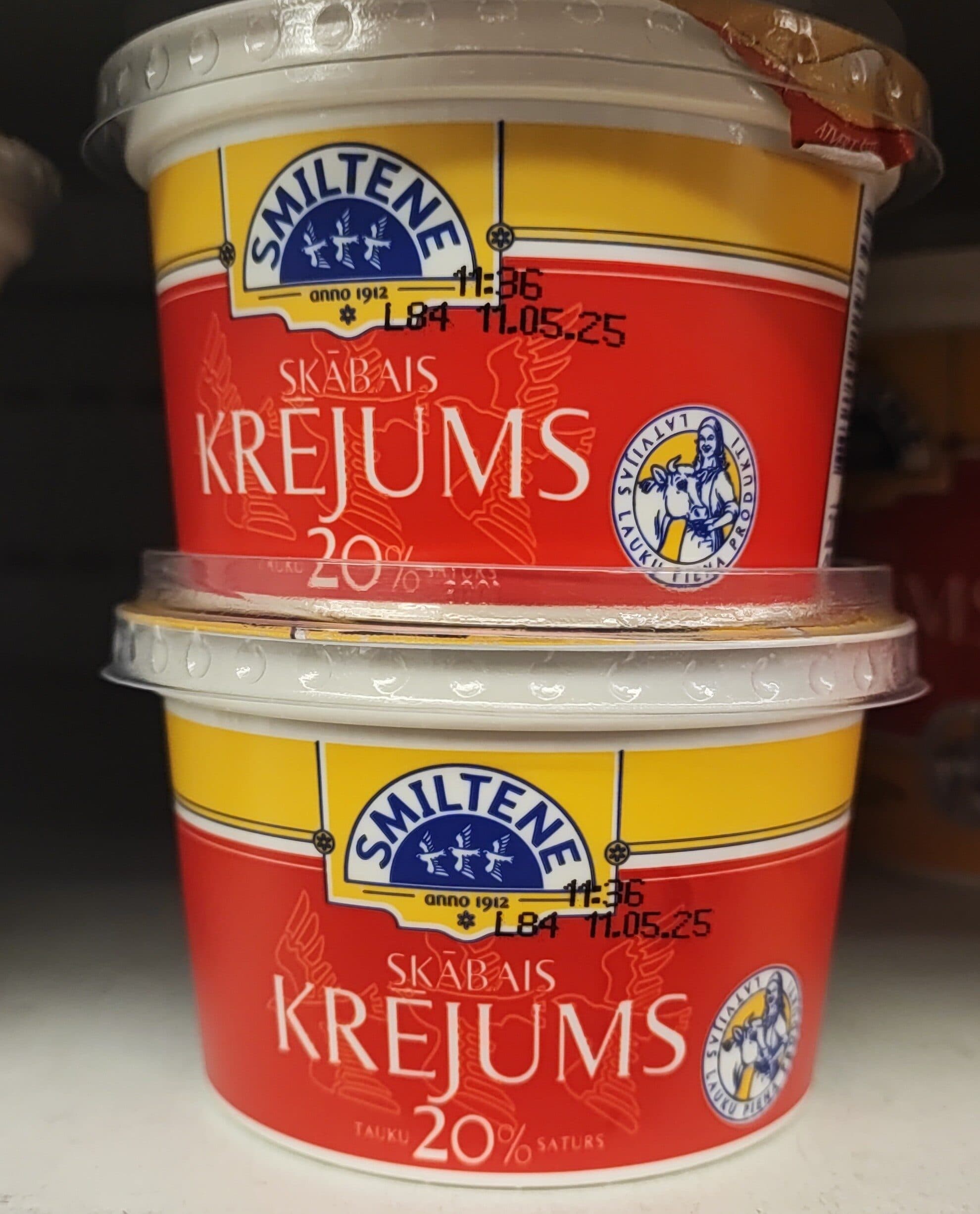 Smiltene Skābais Krējums 20% packshot