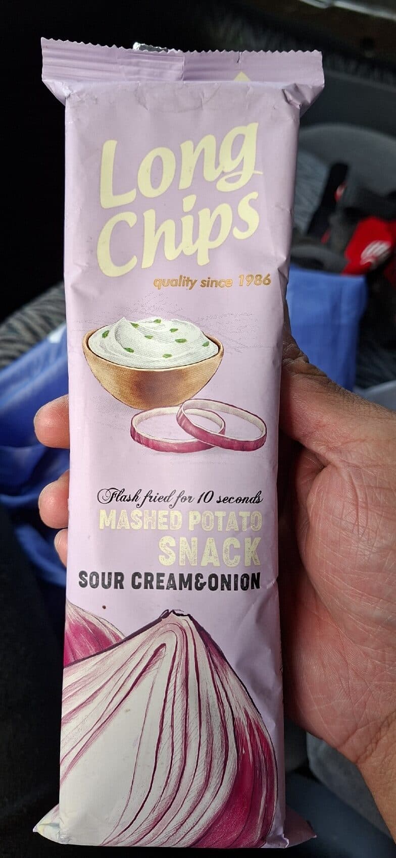 Long chips Sourcream & Onion Long Chipsy packshot