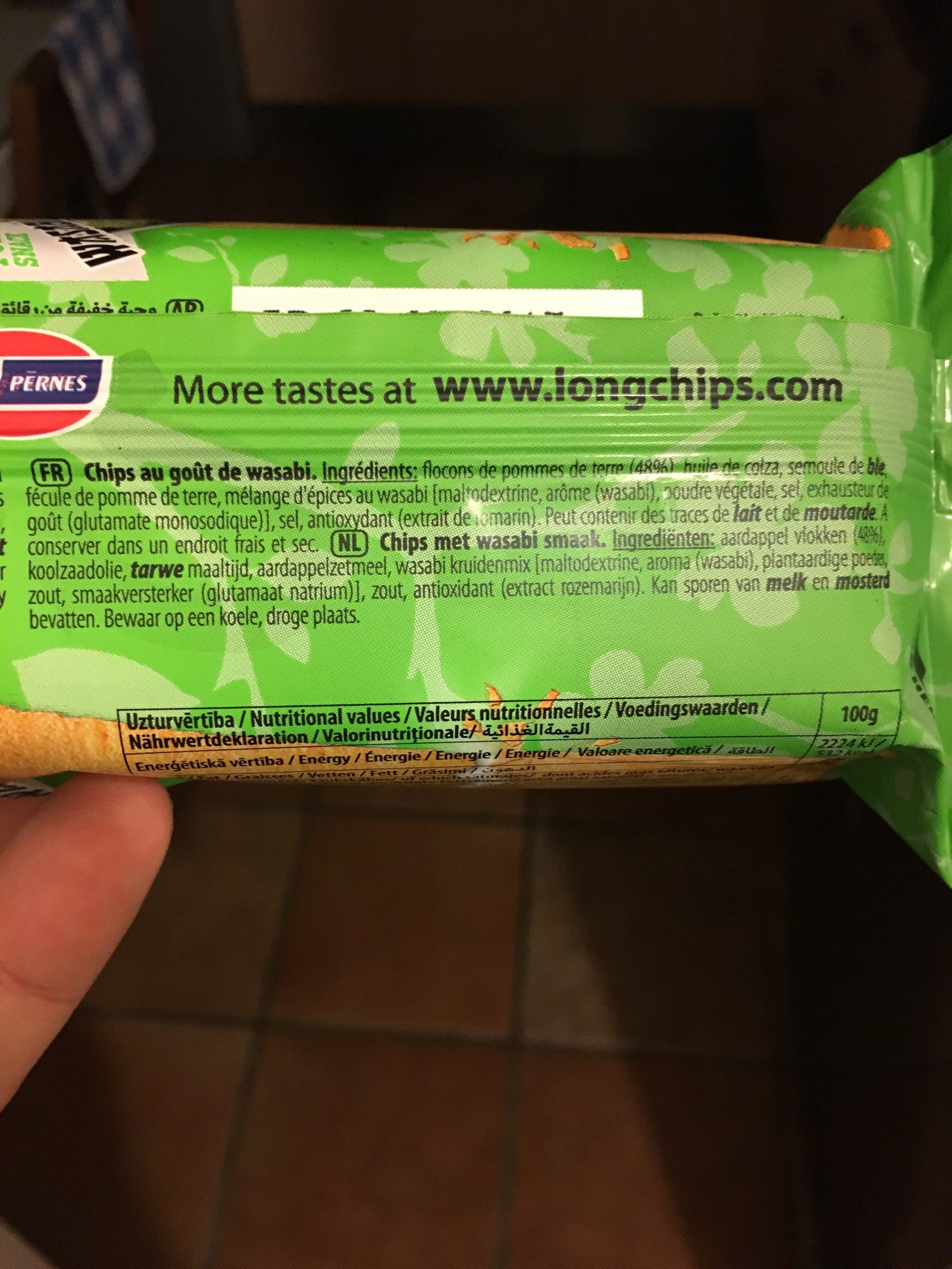 Longchips Wasabi Long Chipsy packshot