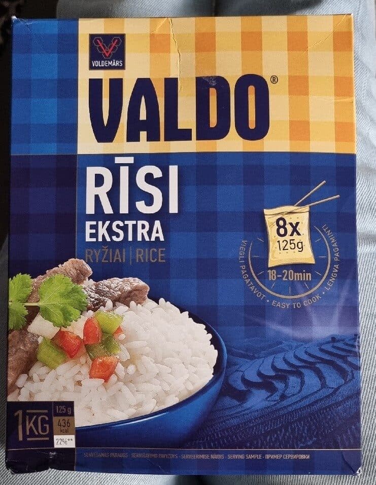 VALDO Rīsi Ekstra packshot