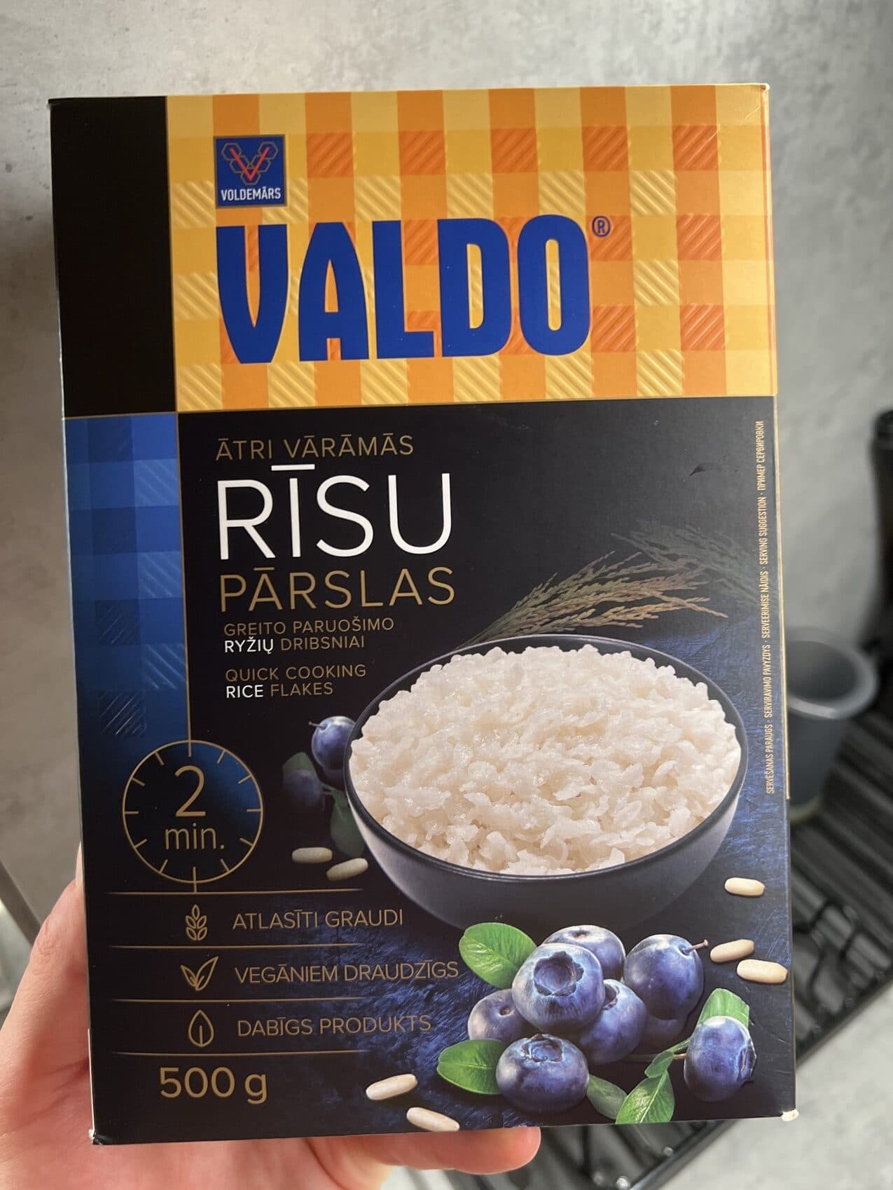 Valdo Ātri Vārāmās Rīsu Pārslas packshot