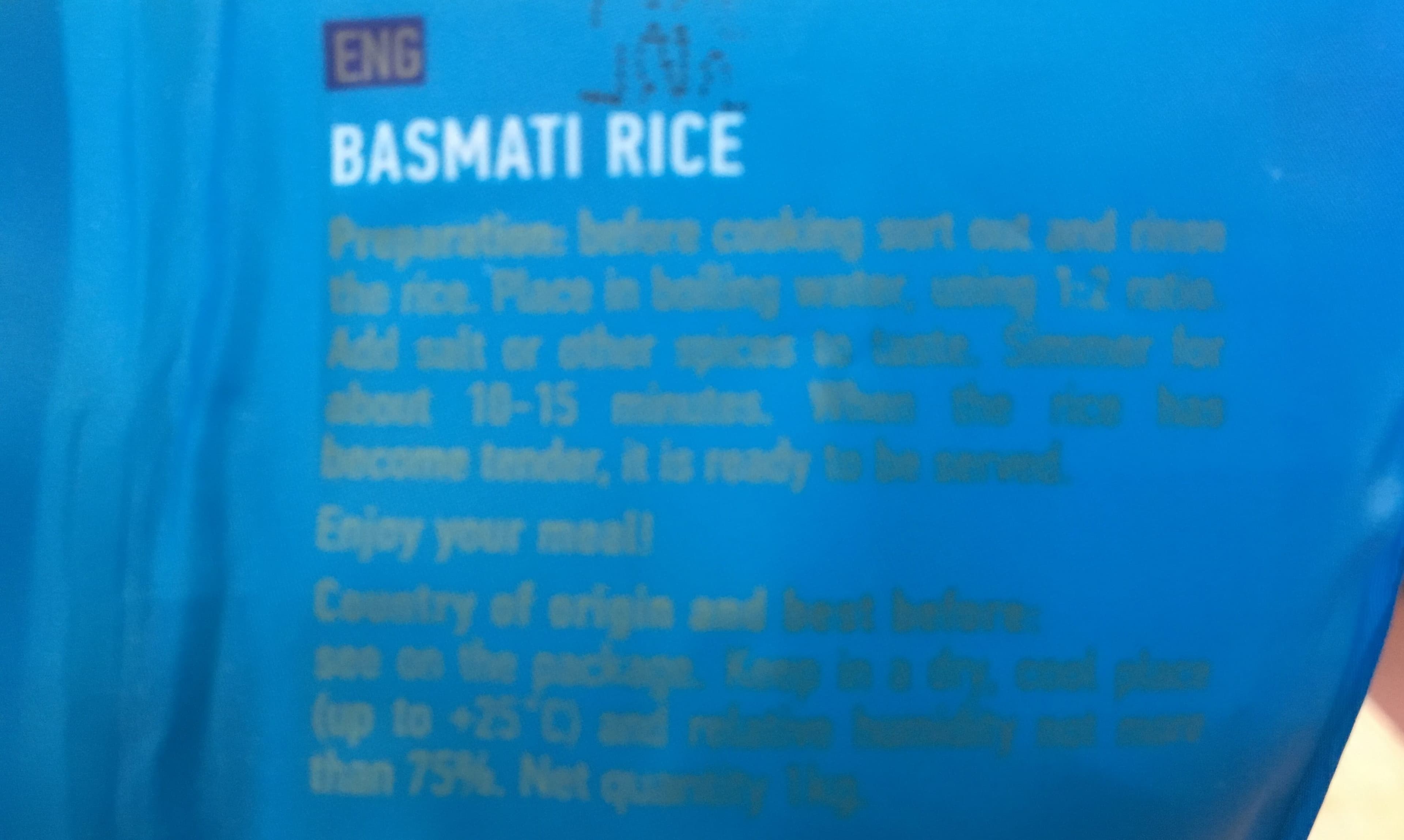 Valdo Rice Valdo Basmati 1KG 1 / 16 packshot