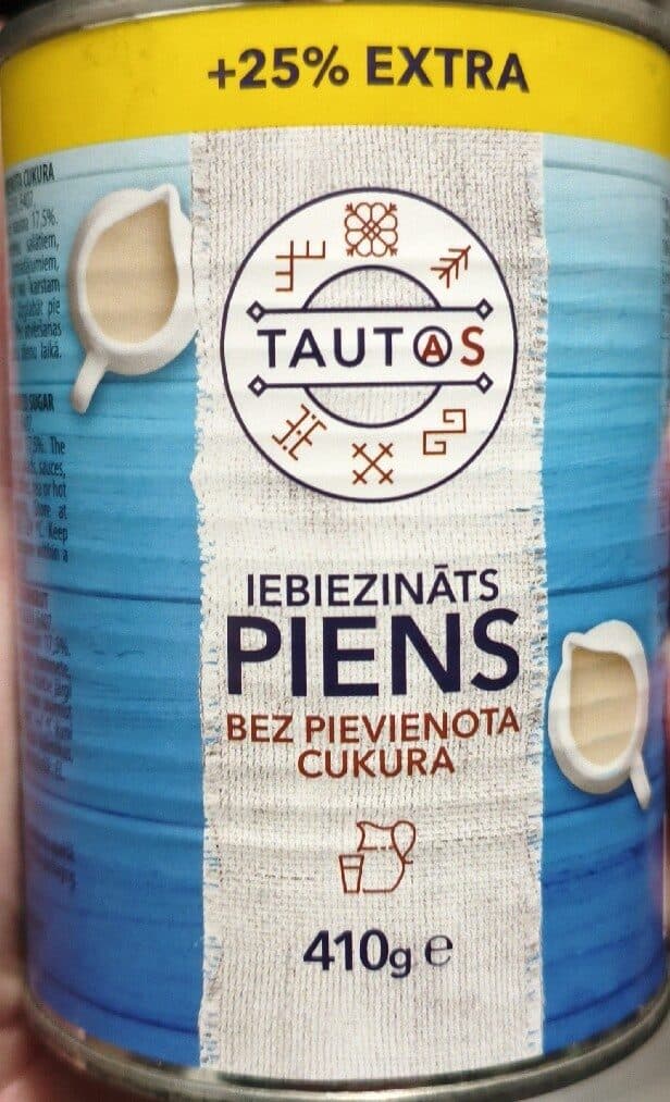 Tautaos Piens Iebiezinats Bez Cukura packshot