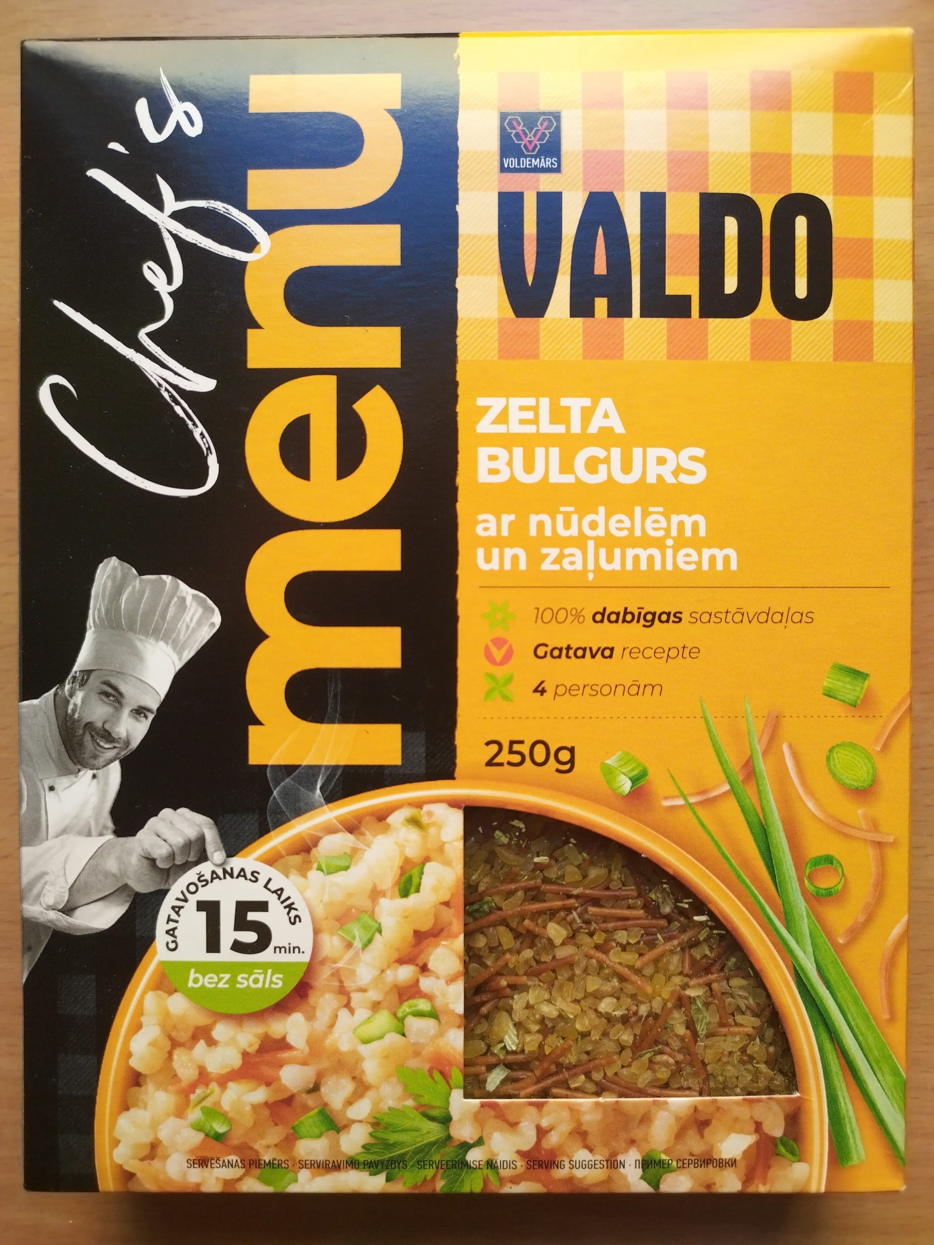 Valdo Golden bulgur with noodles and herbs packshot
