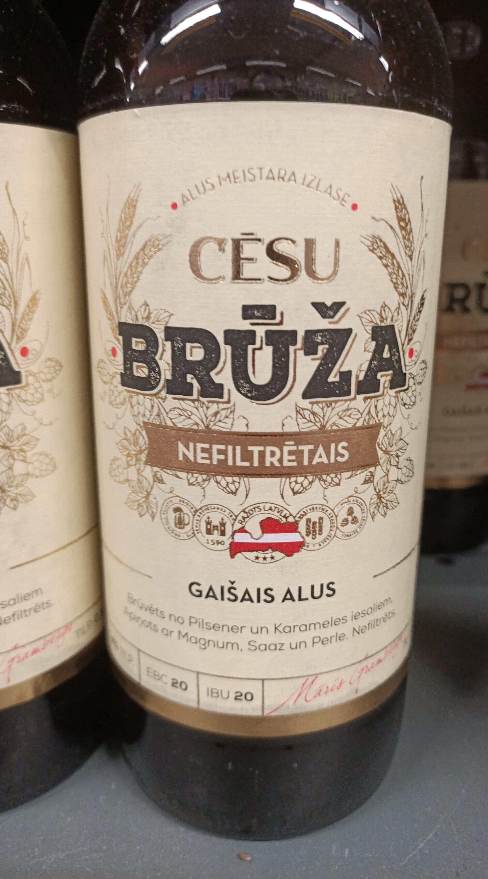 Brūža gaišais alus packshot