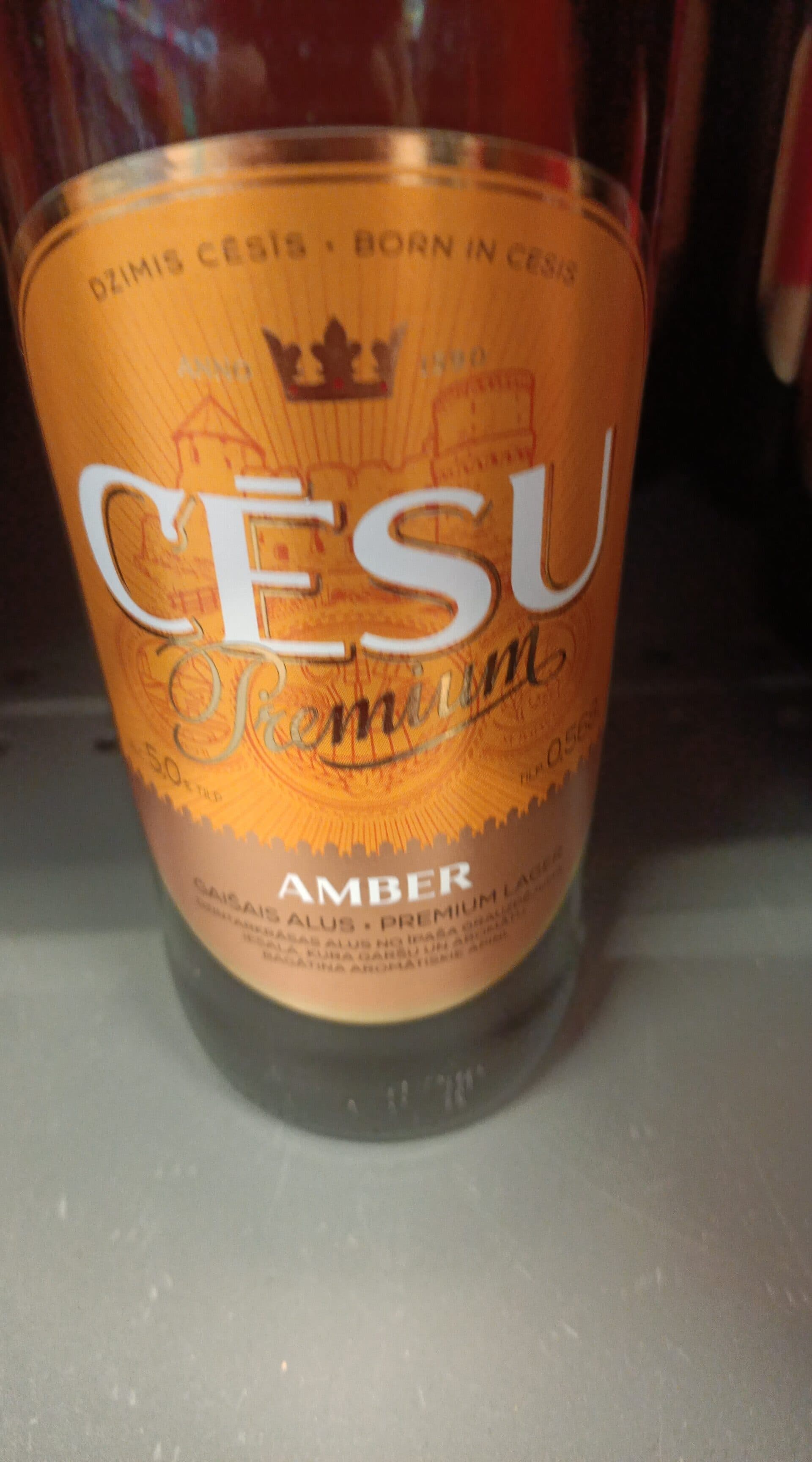 Cēsu Premium Amber packshot