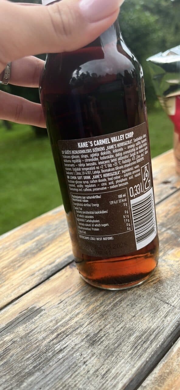 KANE'S CARMEL VALLEY CHOP COLA & HERBS SODA POP packshot