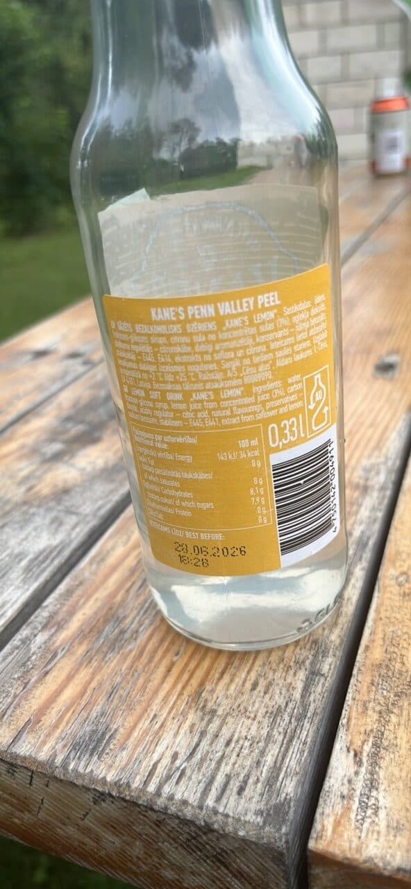 KANE'S Pure lemon soda pop packshot