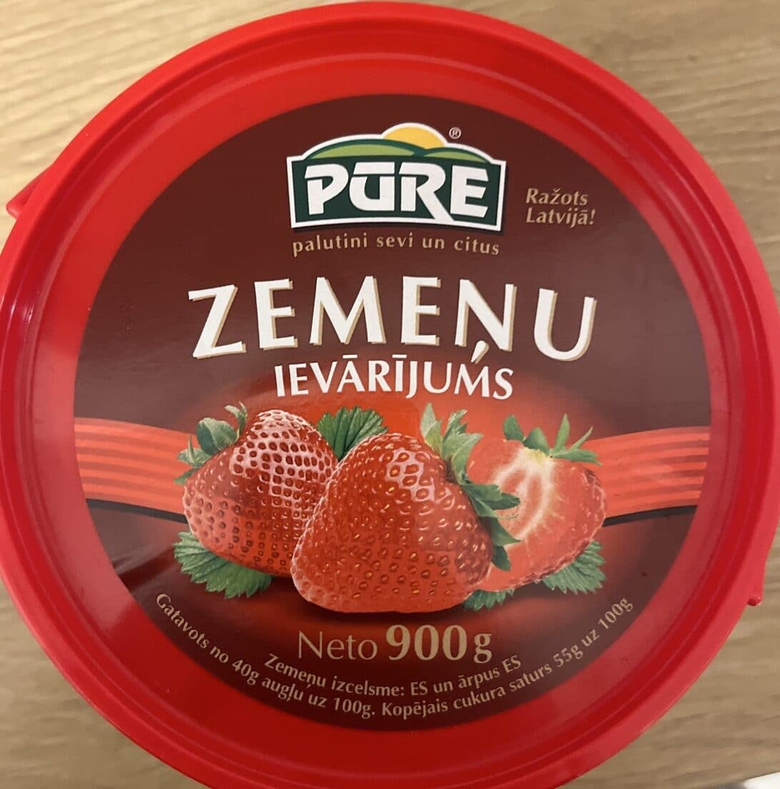 Pure Zemeņu Ievārījums packshot
